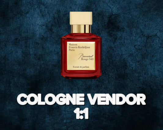 COLOGNE VENDOR WITH RECIEPTS 1:1 (NOT PHYSICAL PRODUCT)